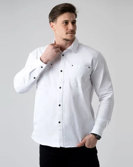 Camisa de hombre de manga larga