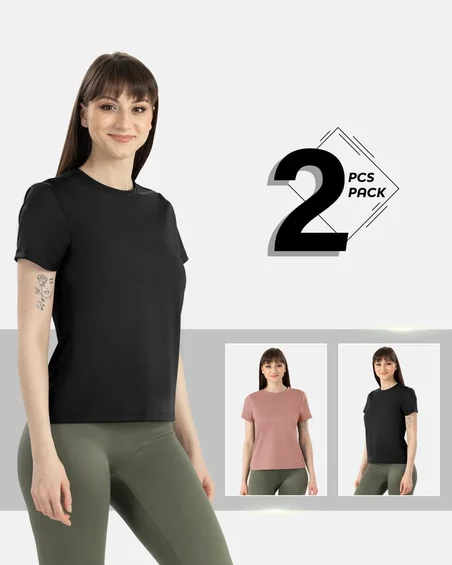 Camiseta second-skin de nailon y elastano – Pack 2 uds.