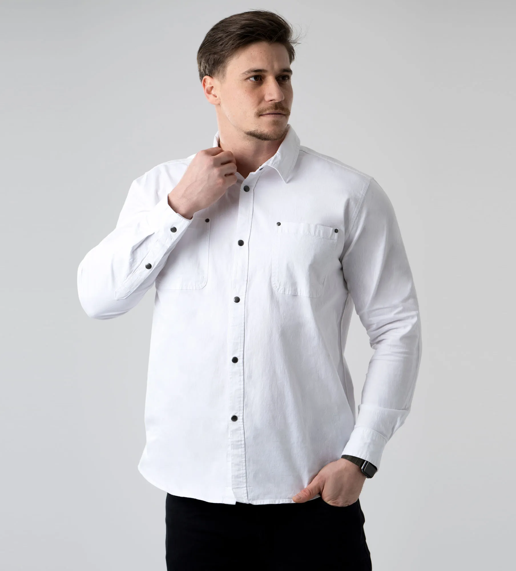 Camisa de hombre de manga larga