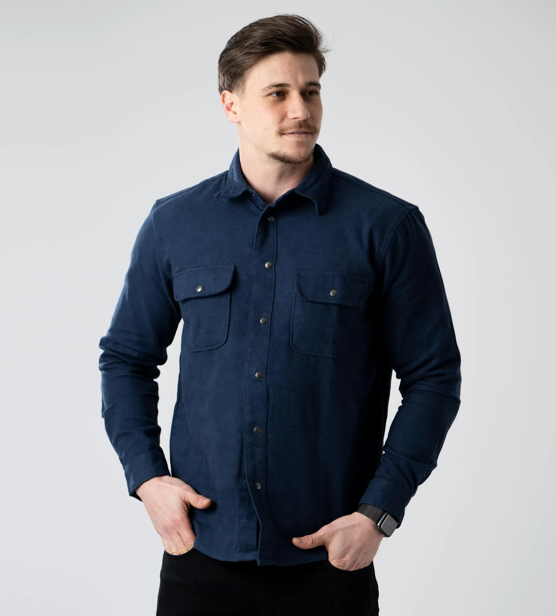 Camisa de hombre de manga larga