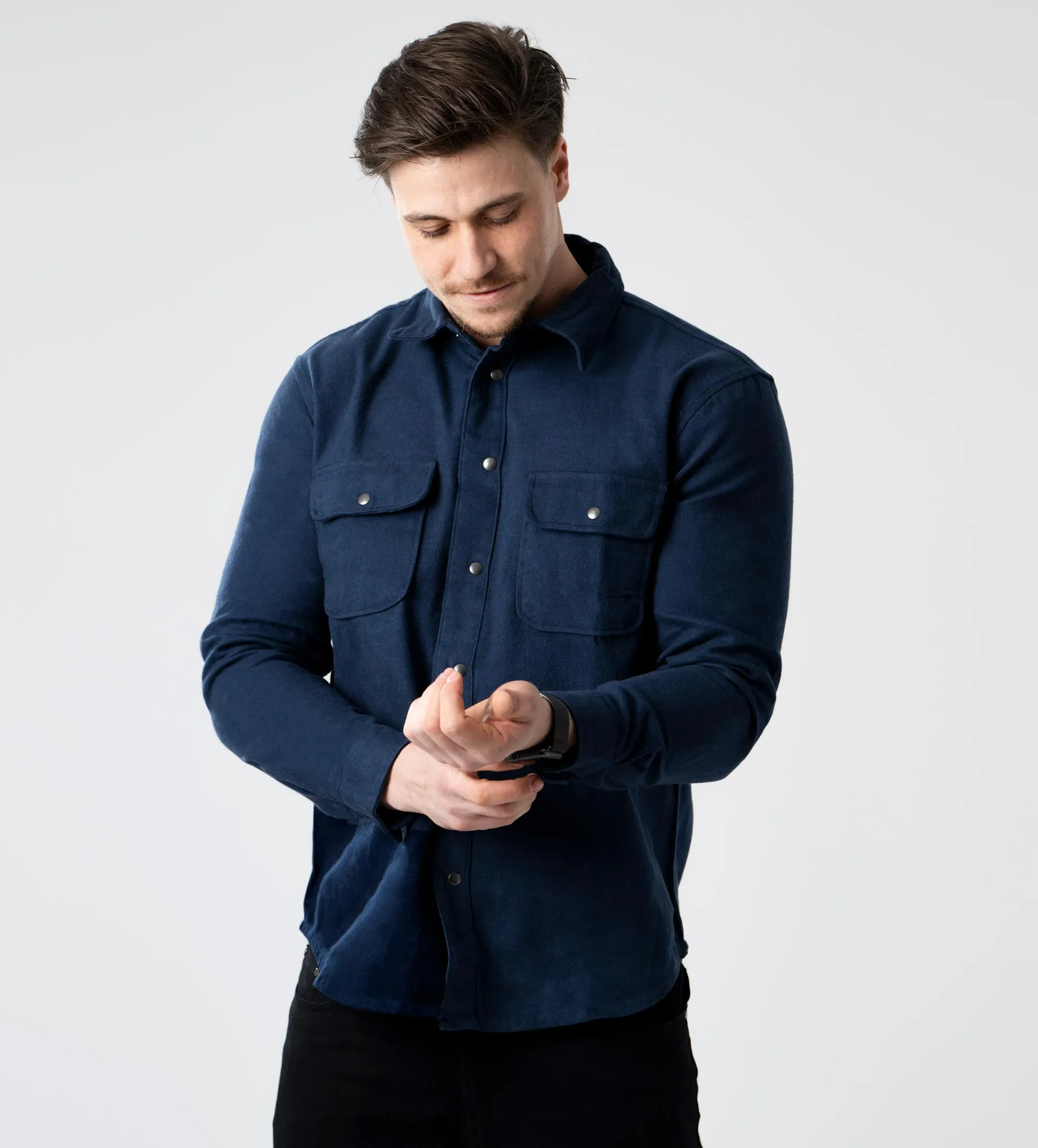 Camisa de hombre de manga larga
