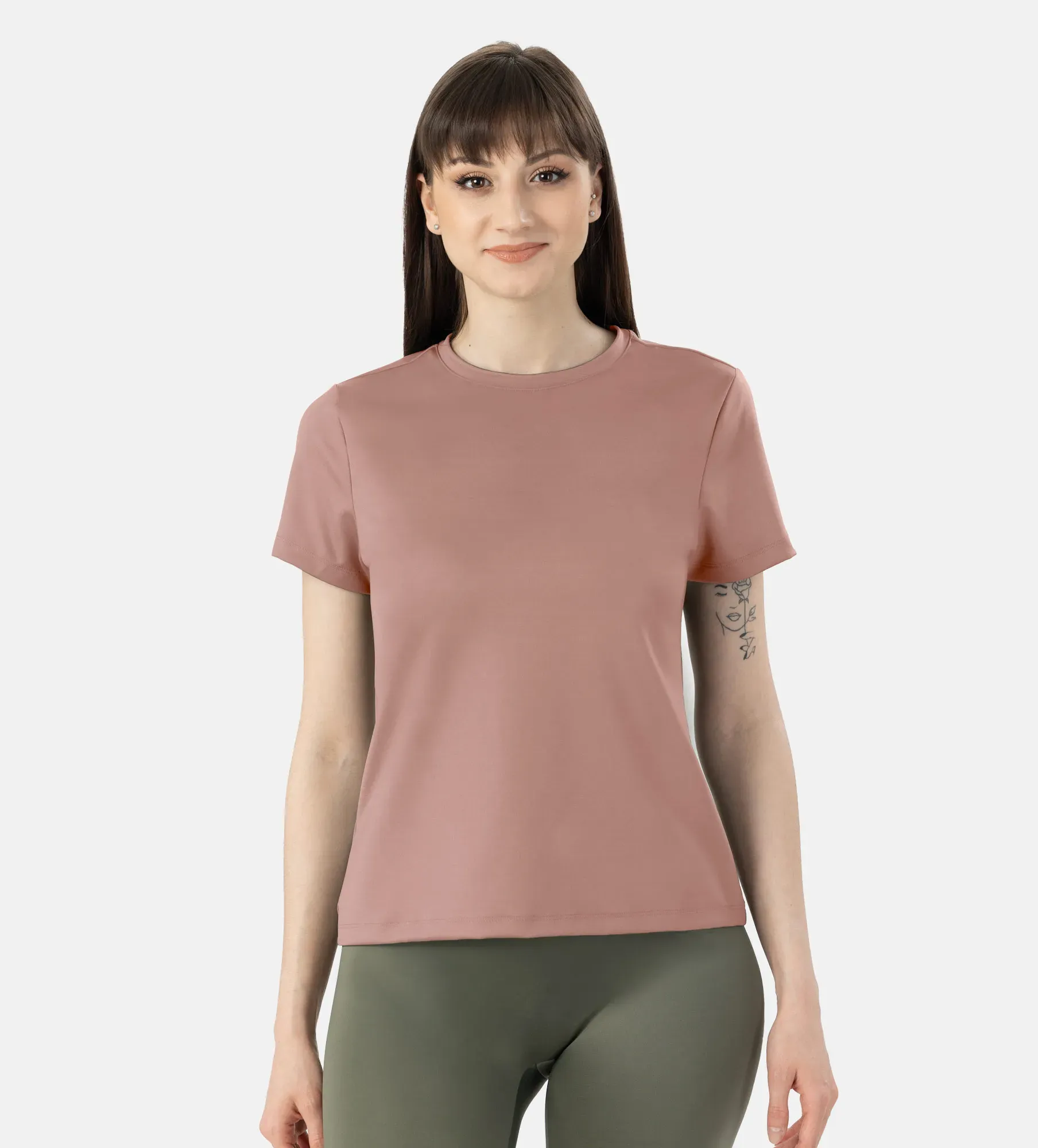 Camiseta second-skin de nailon y elastano