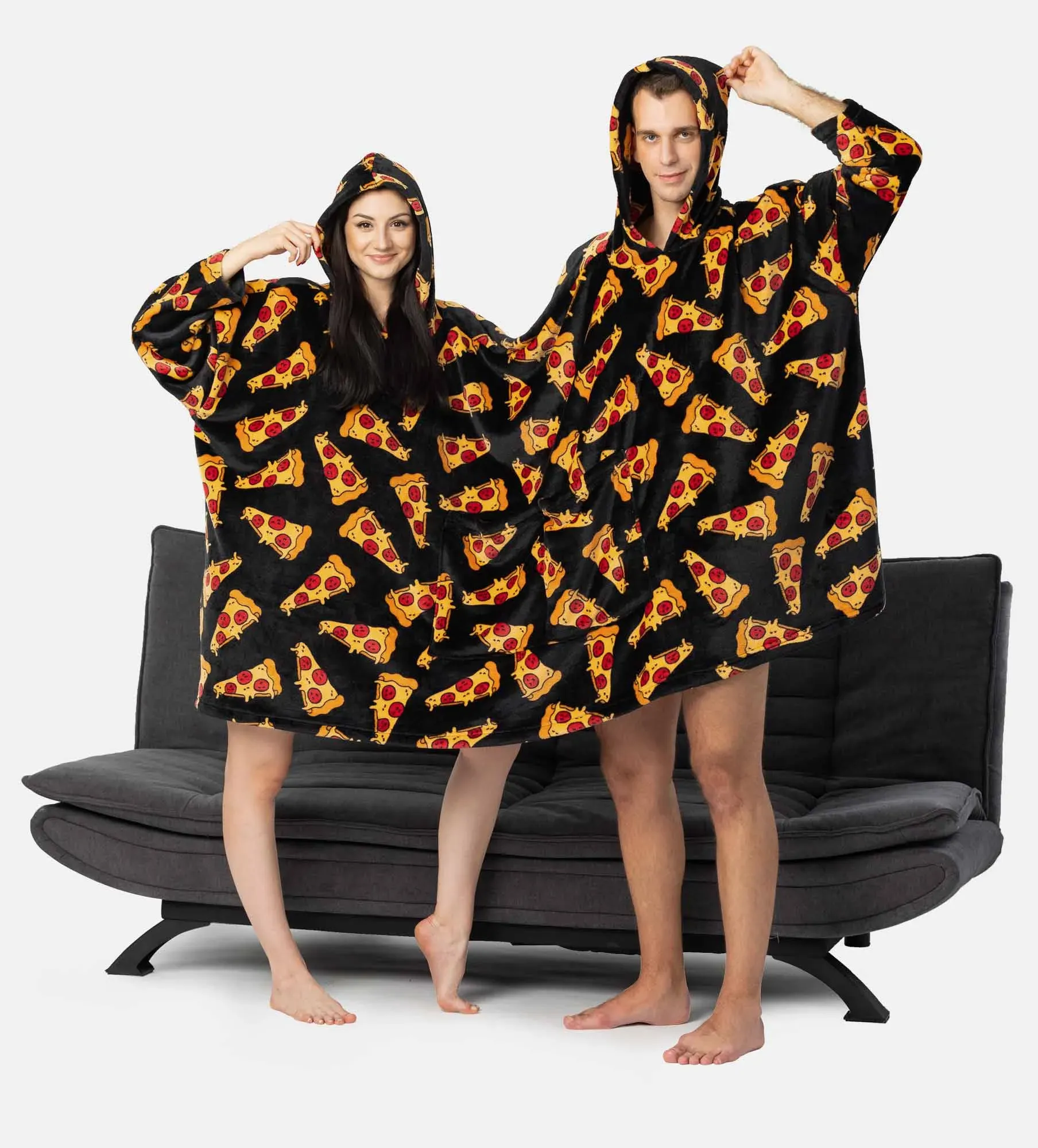 Sudaderas con capucha doble oversize