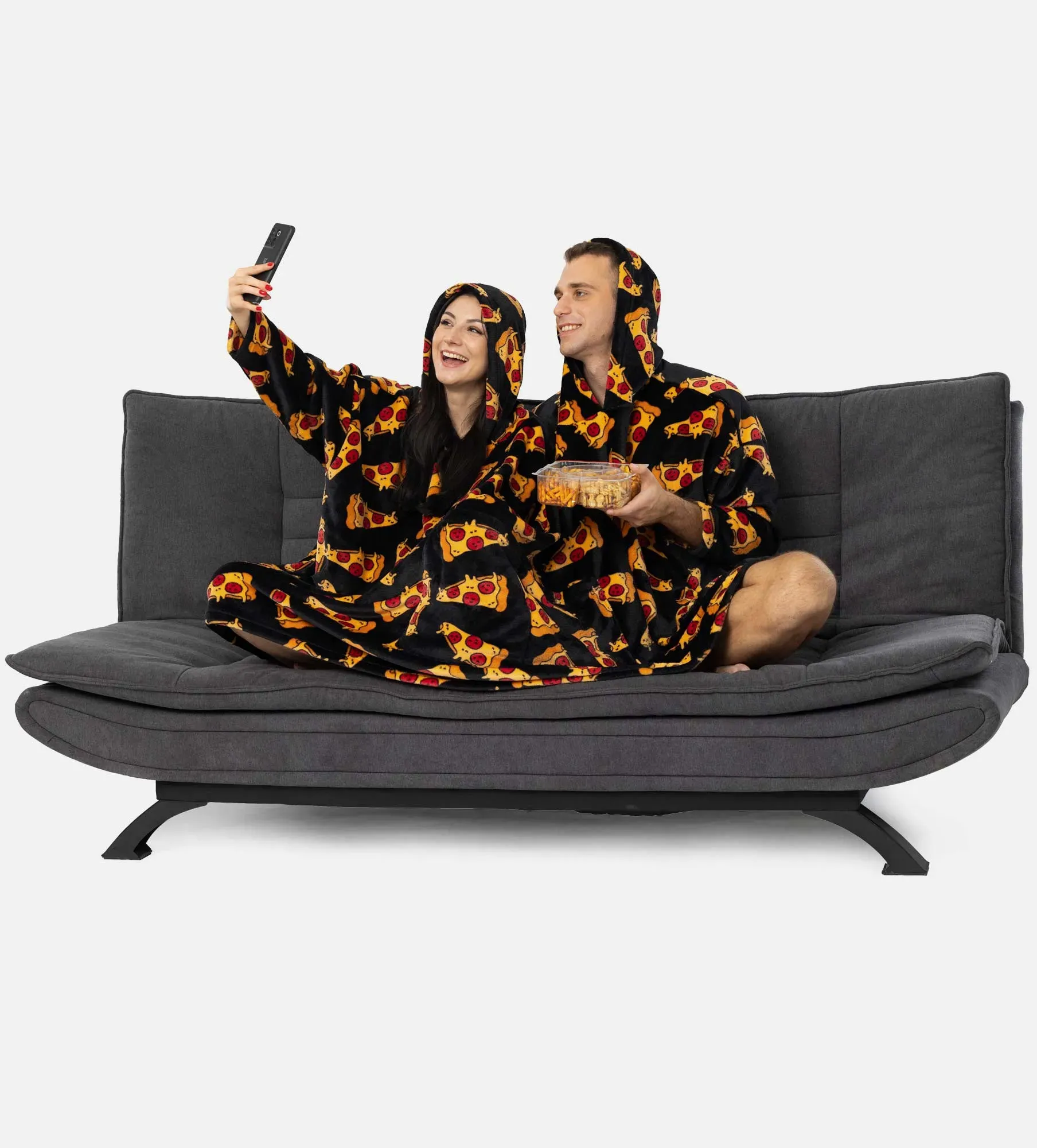 Sudaderas con capucha doble oversize