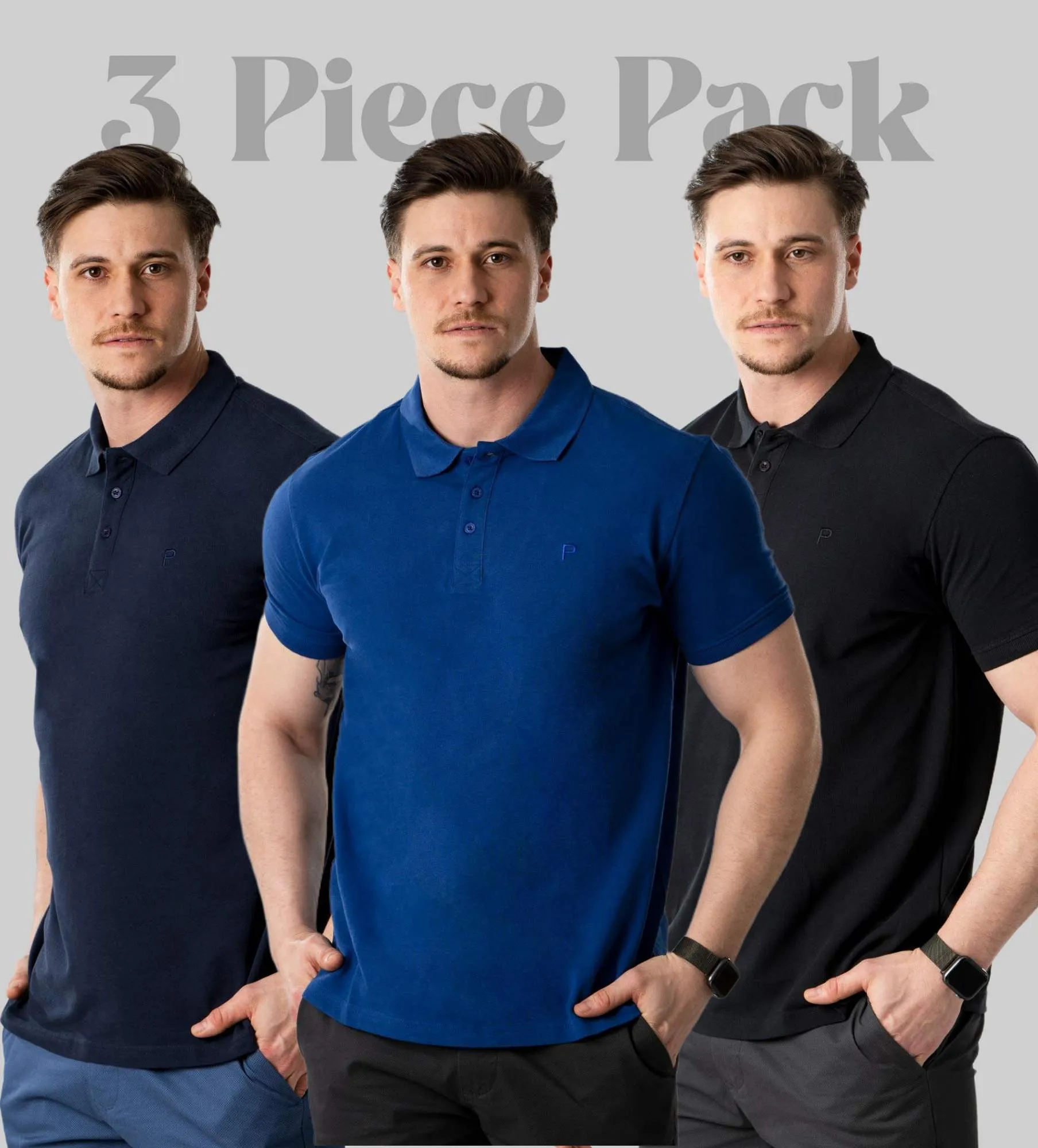 Camisa polo de hombre Pack de 3