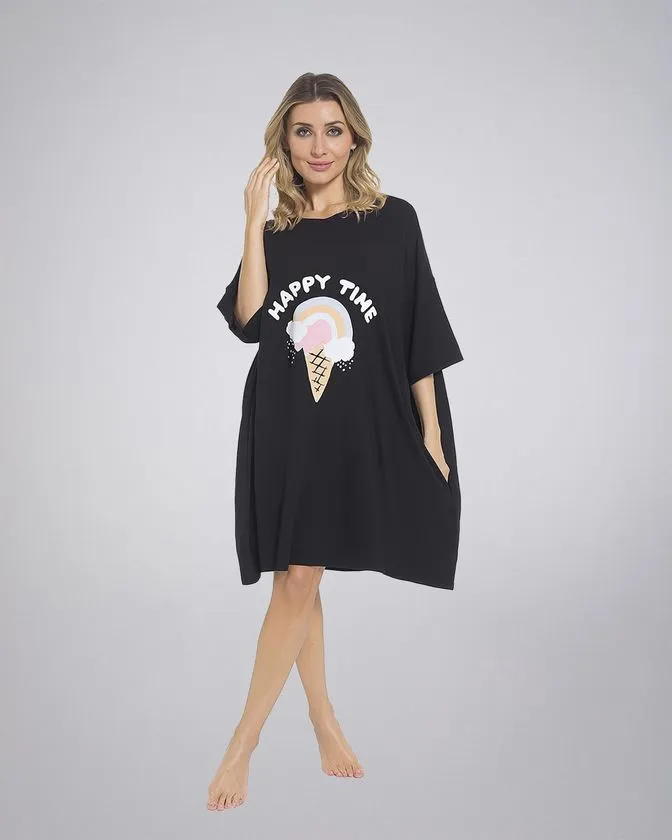 Camiseta de pijama oversize para mujer