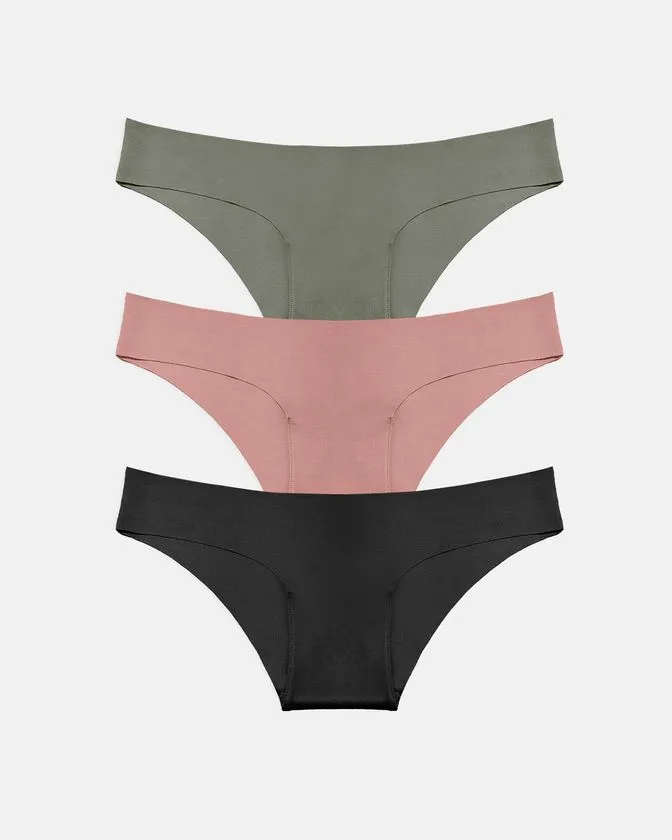Braguitas hipster para mujer de nylon y elastano - Pack de 3