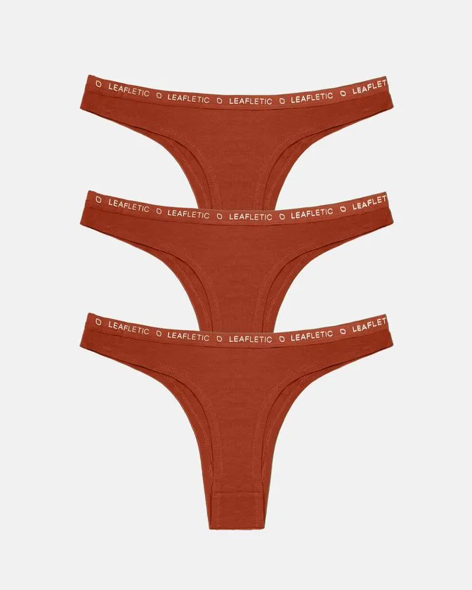 Braguitas brasileñas de algodón y elastano – Pack de 3