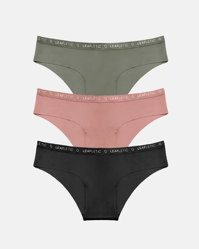 Braguitas hipster para mujer de nylon y elastano - Pack de 3